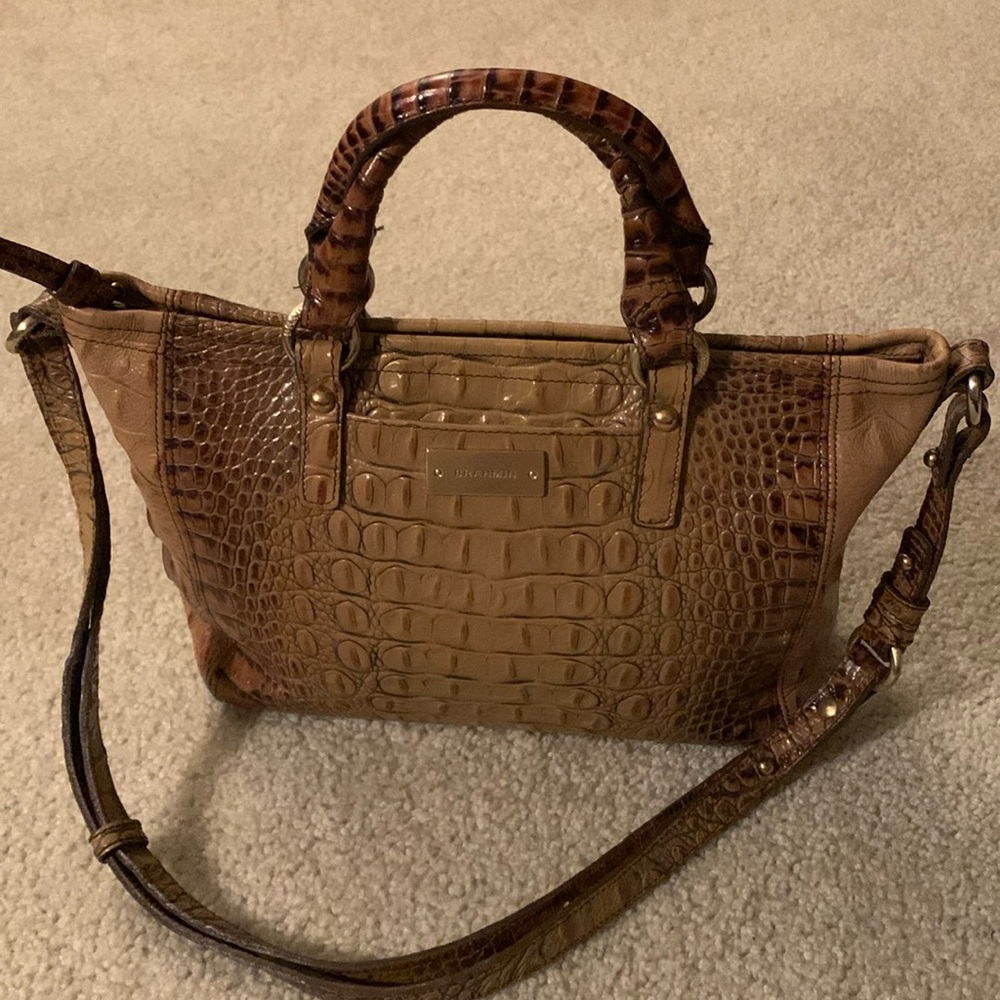 Brahmin Asher Croc Embossed Bag/Shoulder Bag